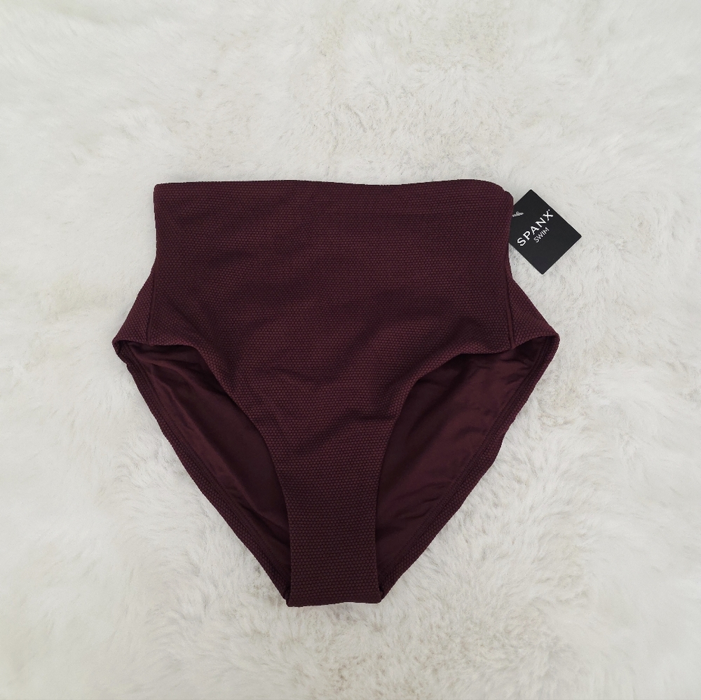 SPANX🦑 Shape Swim Pique Ultra Hi-Rise Cheeky Bottom SIZE S